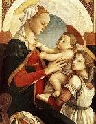Sandro Botticelli Madonna and Child with an Angel painting